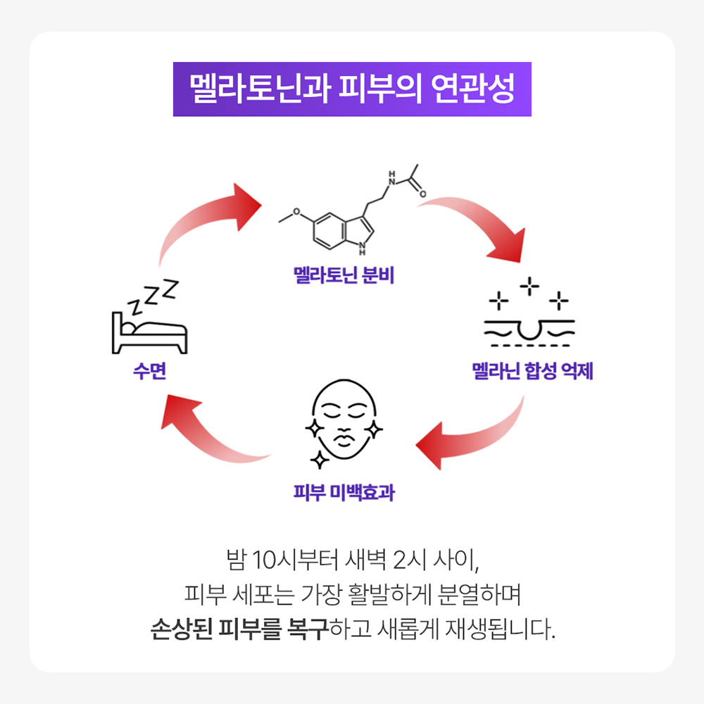 식물성 멜라토닌 5mg 여성 메라토닌 테아닌 가바 피부케어 30정, 1개 - 상세 이미지 5