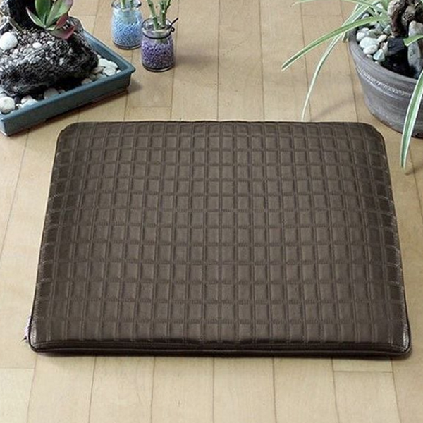 지퍼형 인조 가죽 방석 업소용 레자 방석 사무실 식당 등받이