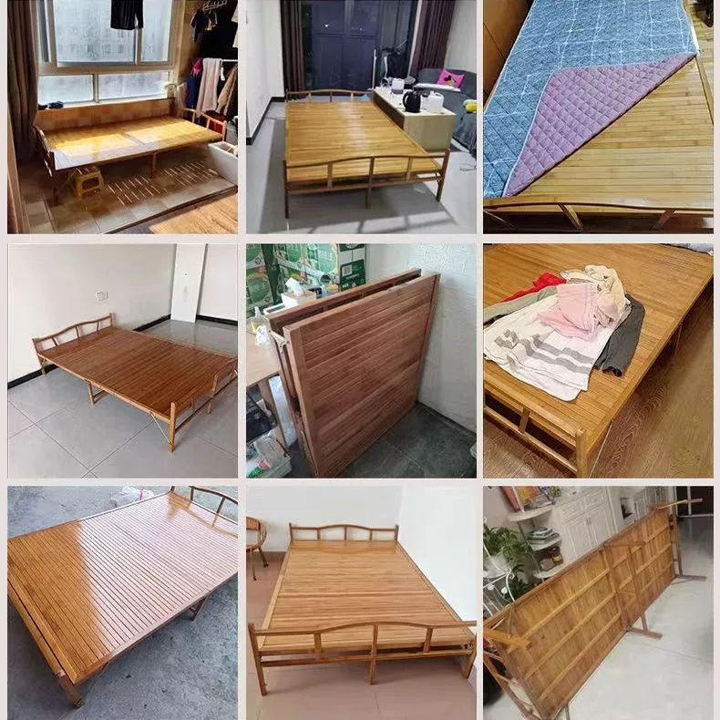 야외 평상 원목 실내 정원 침대 마루 접이식 간이 60x192cm - 상세 이미지 5