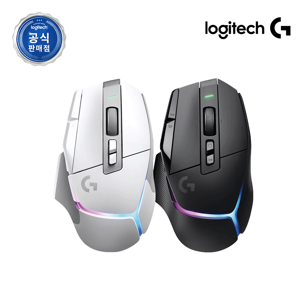 [설럭키카드증정] 로지텍코리아 공식 G502 X PLUS 무선 게이밍 마우스 화이트 제품 이미지