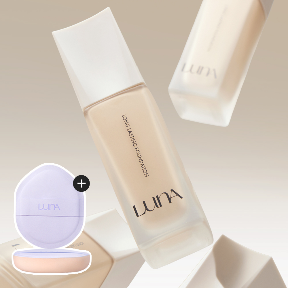 루나 롱래스팅 파운데이션 30ml (+대왕 텐션핏 퍼프 1매) - 상품 이미지