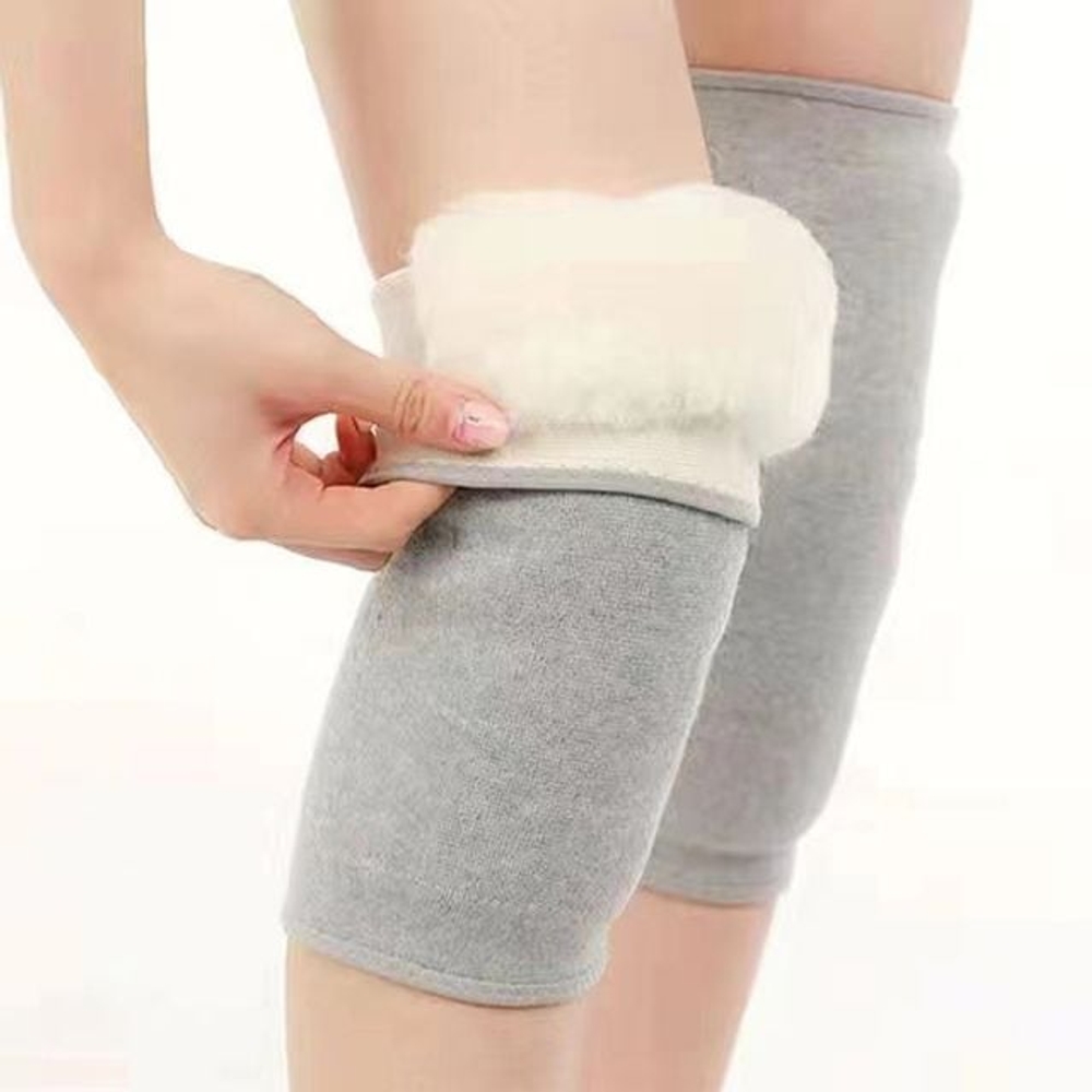 무릎 보호 워머 겨울철 무릎시림방지 벨벳 패드 - 메인 이미지