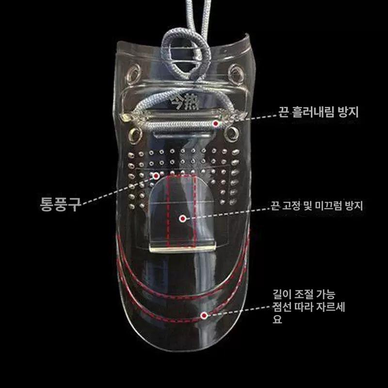 신발덮개 슈즈커버 투명 오염방지 방수 머리카락 헤어 투명 1쌍-대형 41-48 프리사이즈 - 상세 이미지 2