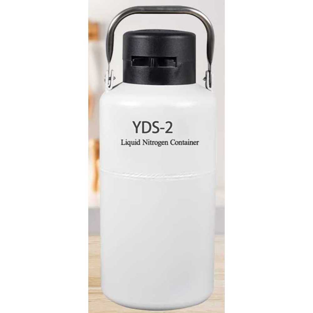 액체 질소 탱크 소형 미용 냉동 생물 과학 실험실 도구 2L 50mm - 상품 이미지
