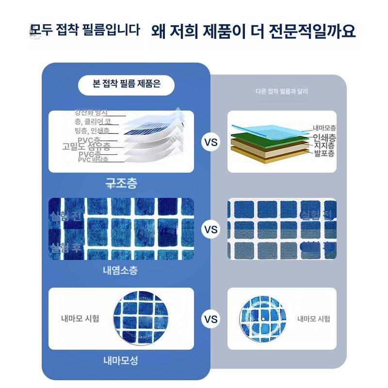 수영장 라이너 비닐 방수시트 팽창식 풀장 바닥재 보수용 - 상세 이미지 4