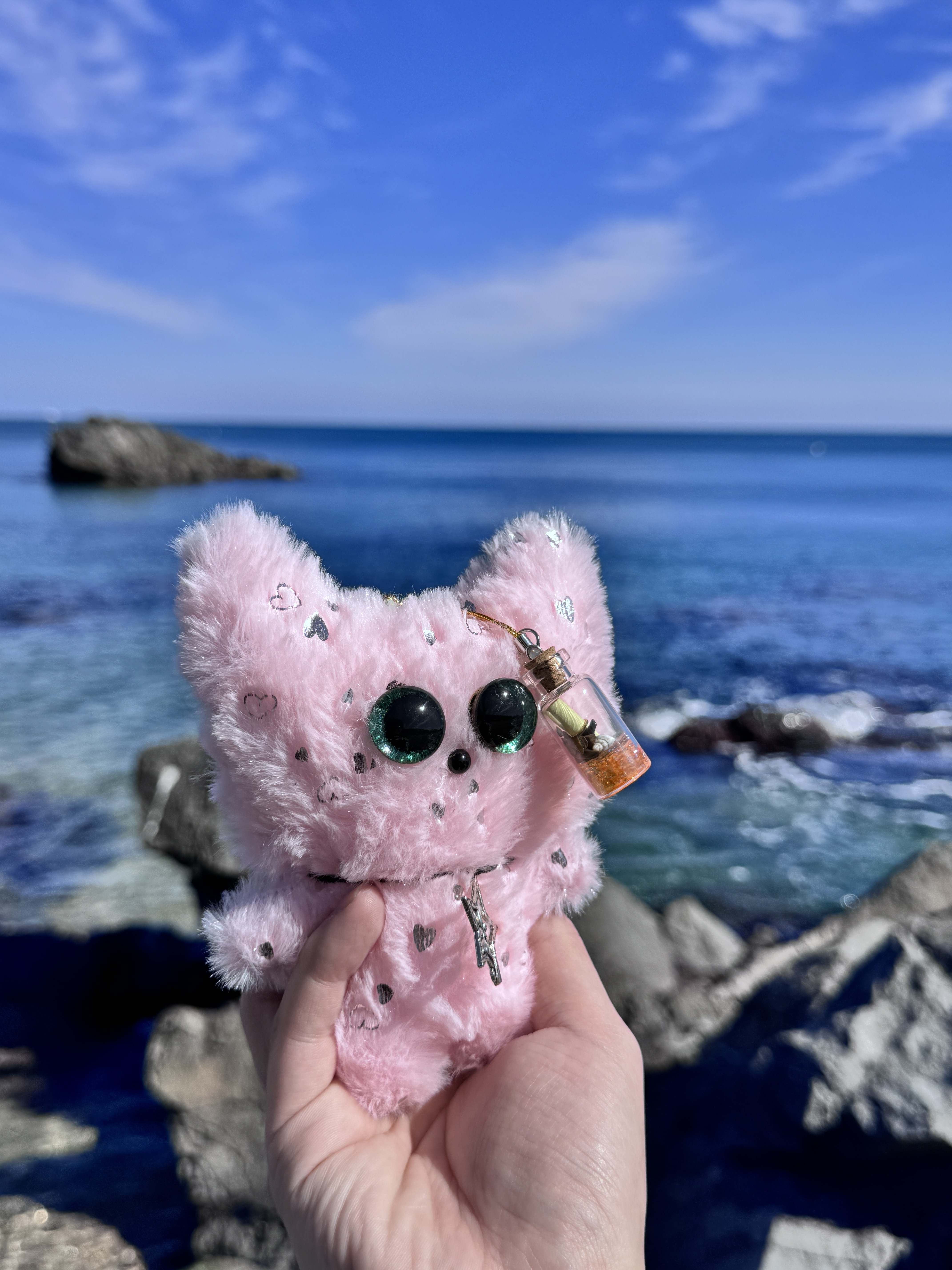 크립돌 루미 핑크 인형키링 사랑과 긍정의 에너지 핸드메이드 선물 - 상세 이미지 4