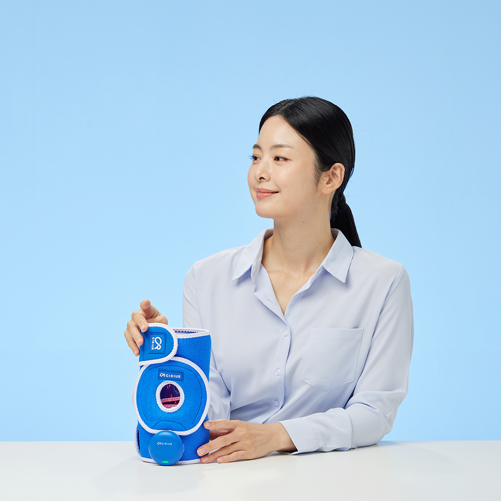 시리어스 LED 무릎 근적외선 마사지기 찜질기 보호대 이미지 2