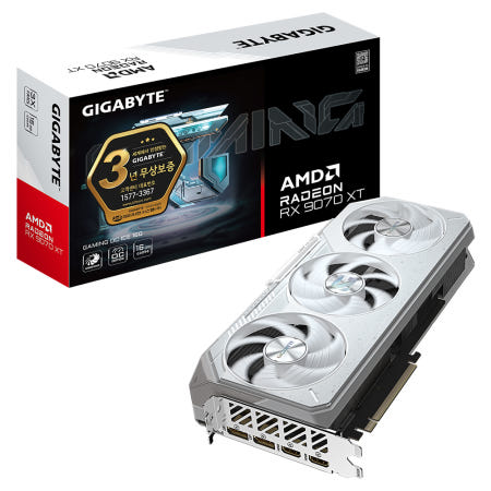 기가바이트 라데온 RX 9070 XT GAMING OC ICE D6 16GB 제이씨현