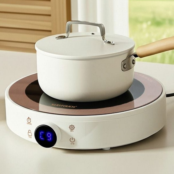소형 업소용 인덕션 휴대용 인덕션 레인지 원형 1인용 가정용 전기