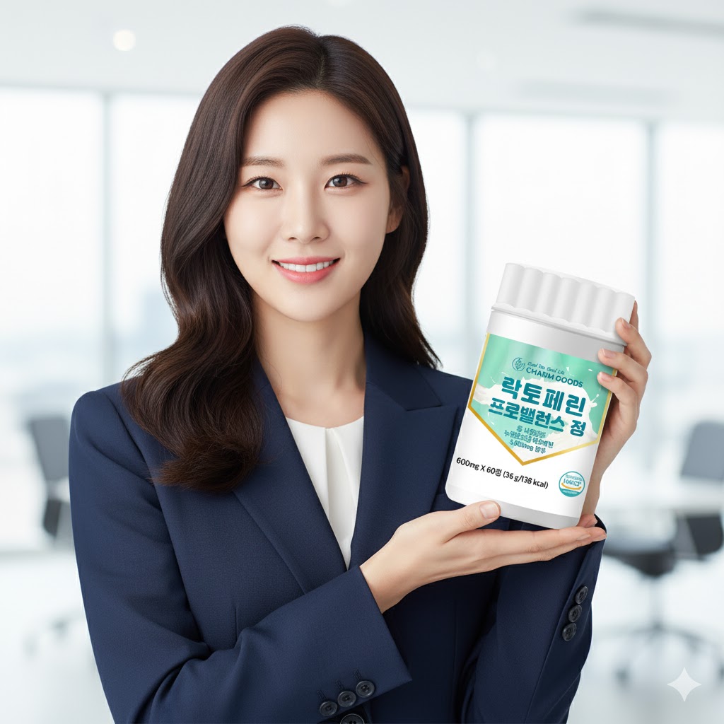 해썹 꼼꼼한원료 순도95%이상 락토페린 60정 - 상품 이미지