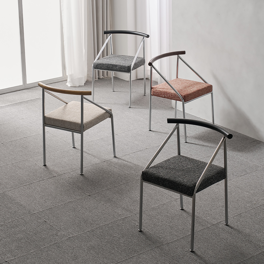 로메 패브릭 트렌드 패턴 디자인 카페 식탁 의자 NDD014C