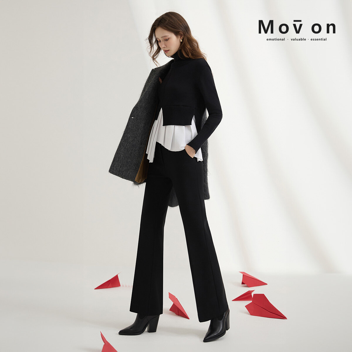 모브온 25FW 기모 짱짱 팬츠 3종 (25년 최신상!) - 상세 이미지 4