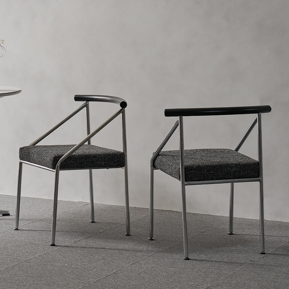 로메 패브릭 트렌드 패턴 디자인 카페 식탁 의자 NDD014C