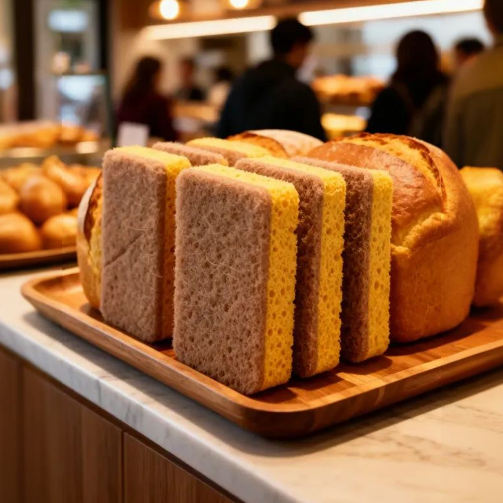 달리 네모네모잘 양면 설거지 주방 수세미 스펀지 천연 수세미 5+1