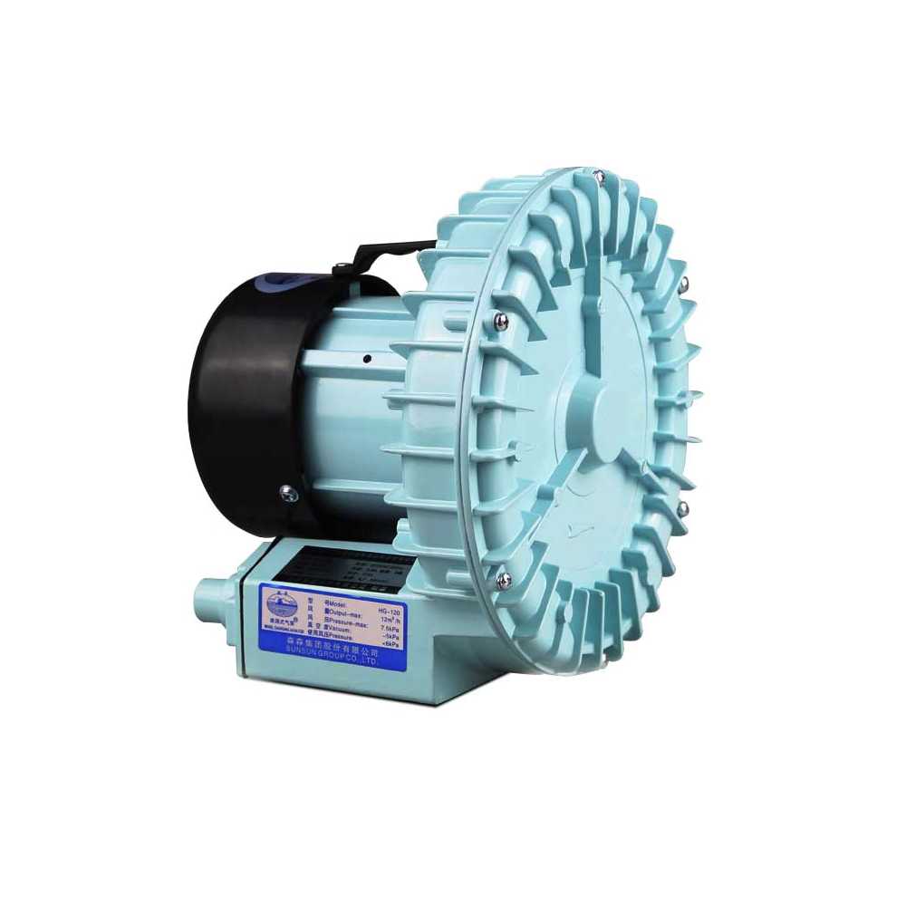 산업용 링브로워 산소 공급 어항 수조 공기순환 장치 HG-120w(125kg)+10구 - 상품 이미지