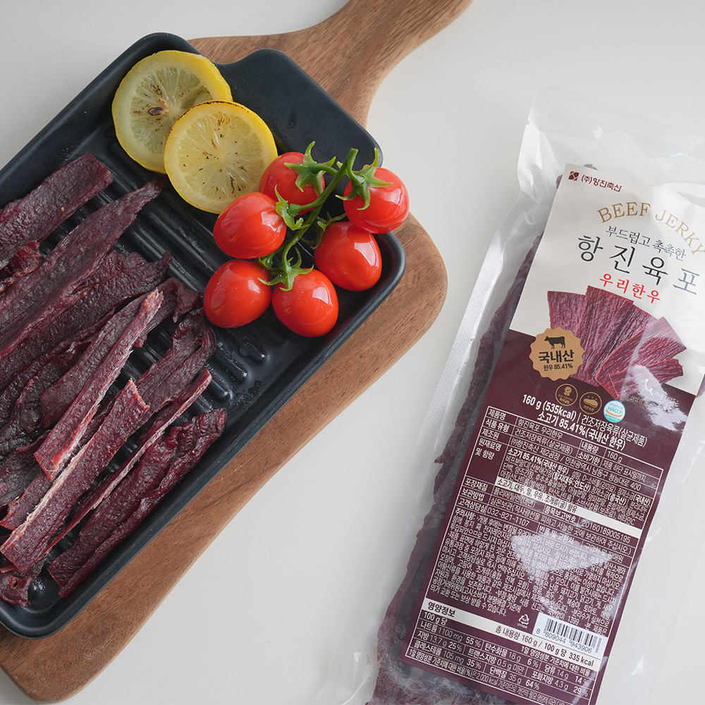 항진육포 우리한우 160g 부드러운 한우 소고기 육포 - 상세 이미지 4