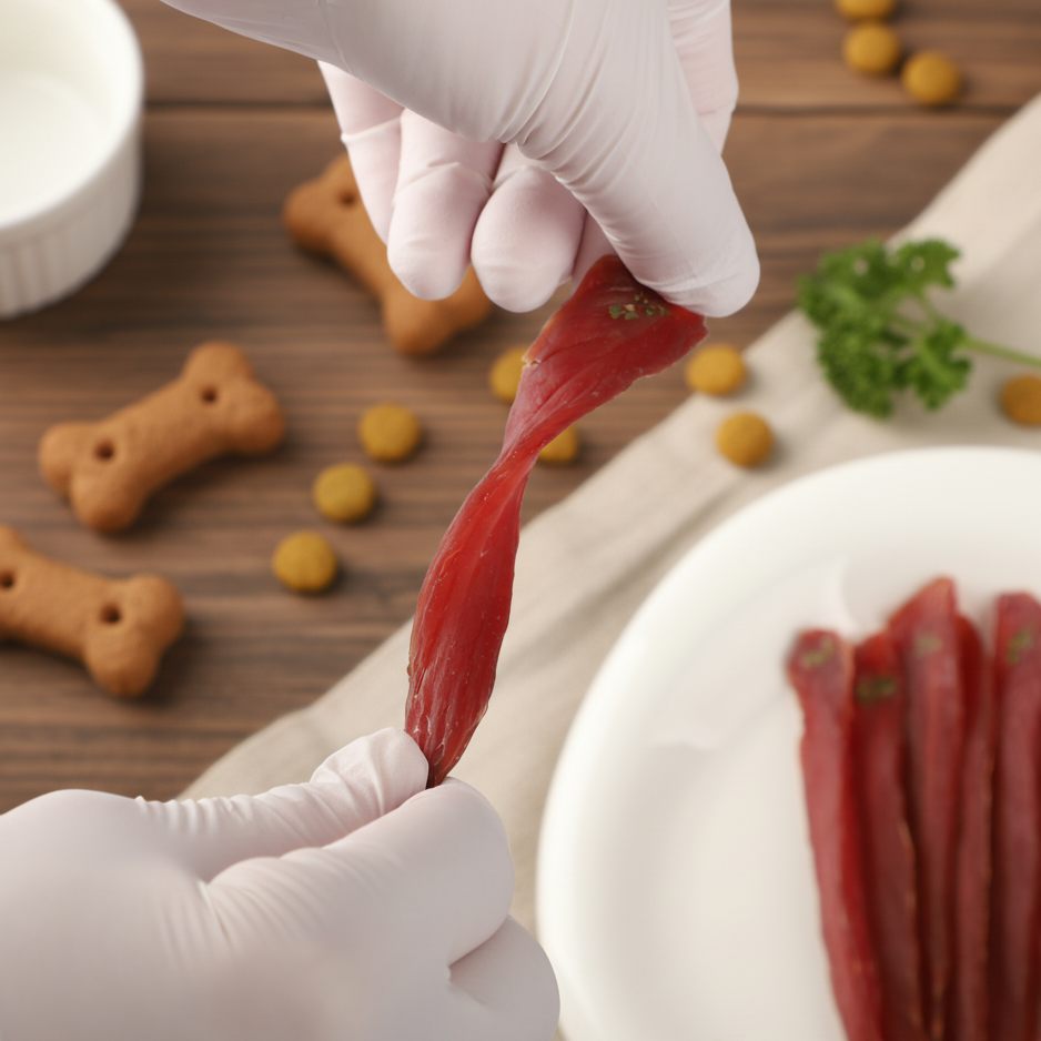 독특 강아지 수제간식 오리져키 강아지육포 이미지 4