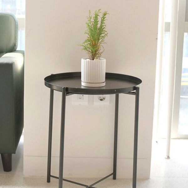 미니 철제 사이드 테이블 소파 원형 협탁