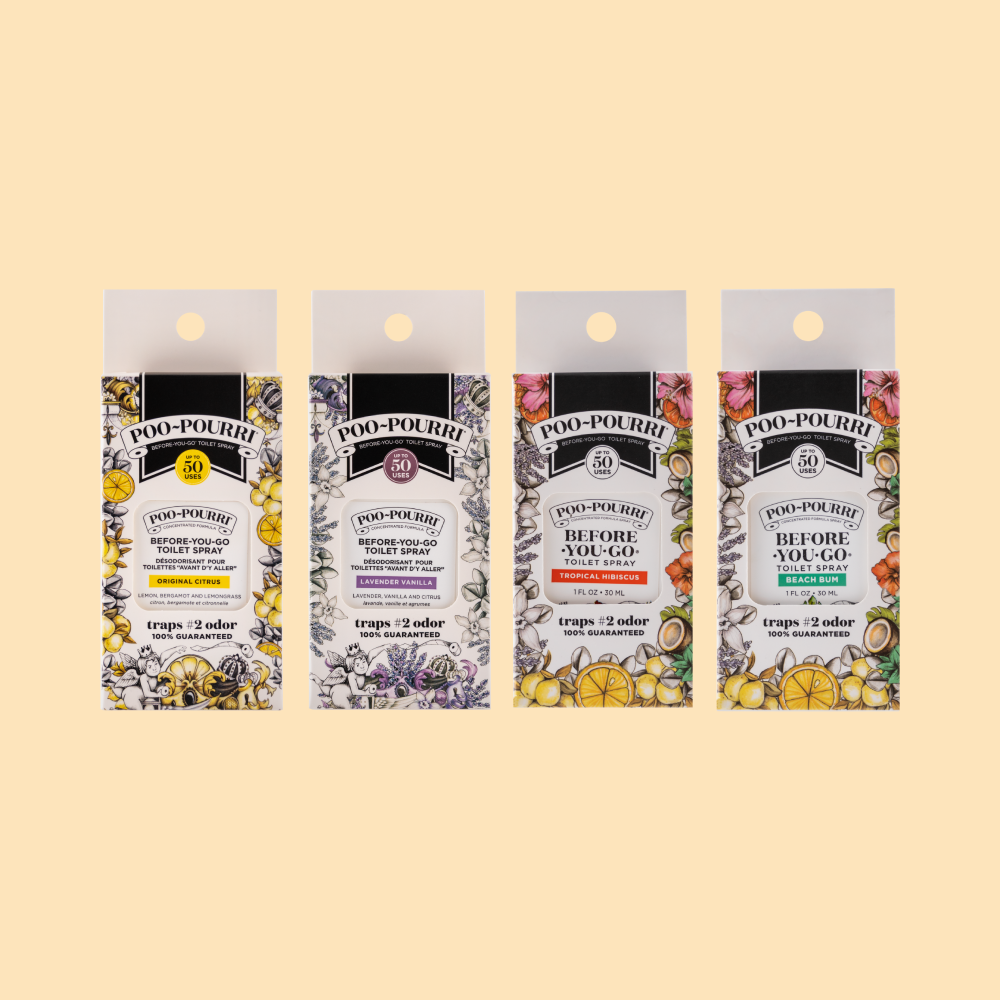 푸푸리 토일렛 퍼퓸 화장실 방향 탈취 제 30ml 4종 세트, 선물 쇼핑백 포함 - 상품 이미지
