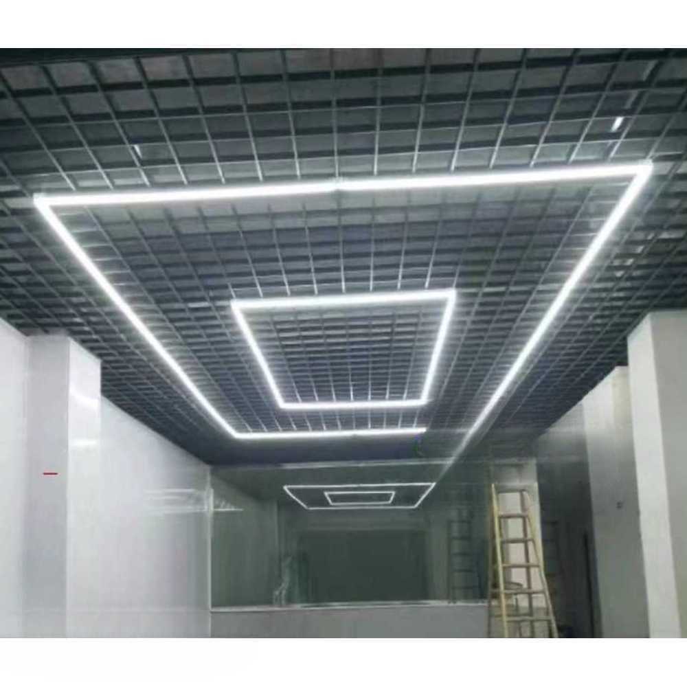 세차장 전용 조명 고광도 방수 LED 라인형 작업등 원형 조명 2.43x4.84m(320w) - 상품 이미지