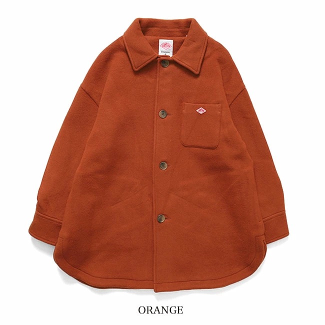 단톤 울 멜튼 셔츠 블루종 여성 재킷 DT-A0710MEW ORANGE 38 - 상세 이미지 5