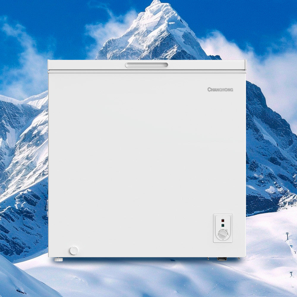 창홍 소형 미니 냉동고 뚜껑형 가정용 원룸 화이트 199L