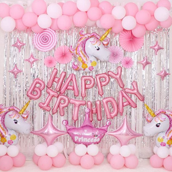 생일 풍선 세트 레터링 생일 파티 풍선 꾸미기 장식 - 상품 이미지