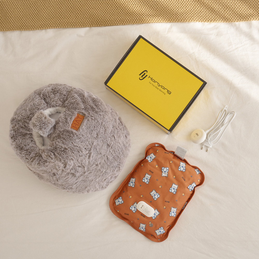 밍크 발온열기 발 찜질기 온열찜질기 전기 찜질팩 충전식 온수 수족냉증