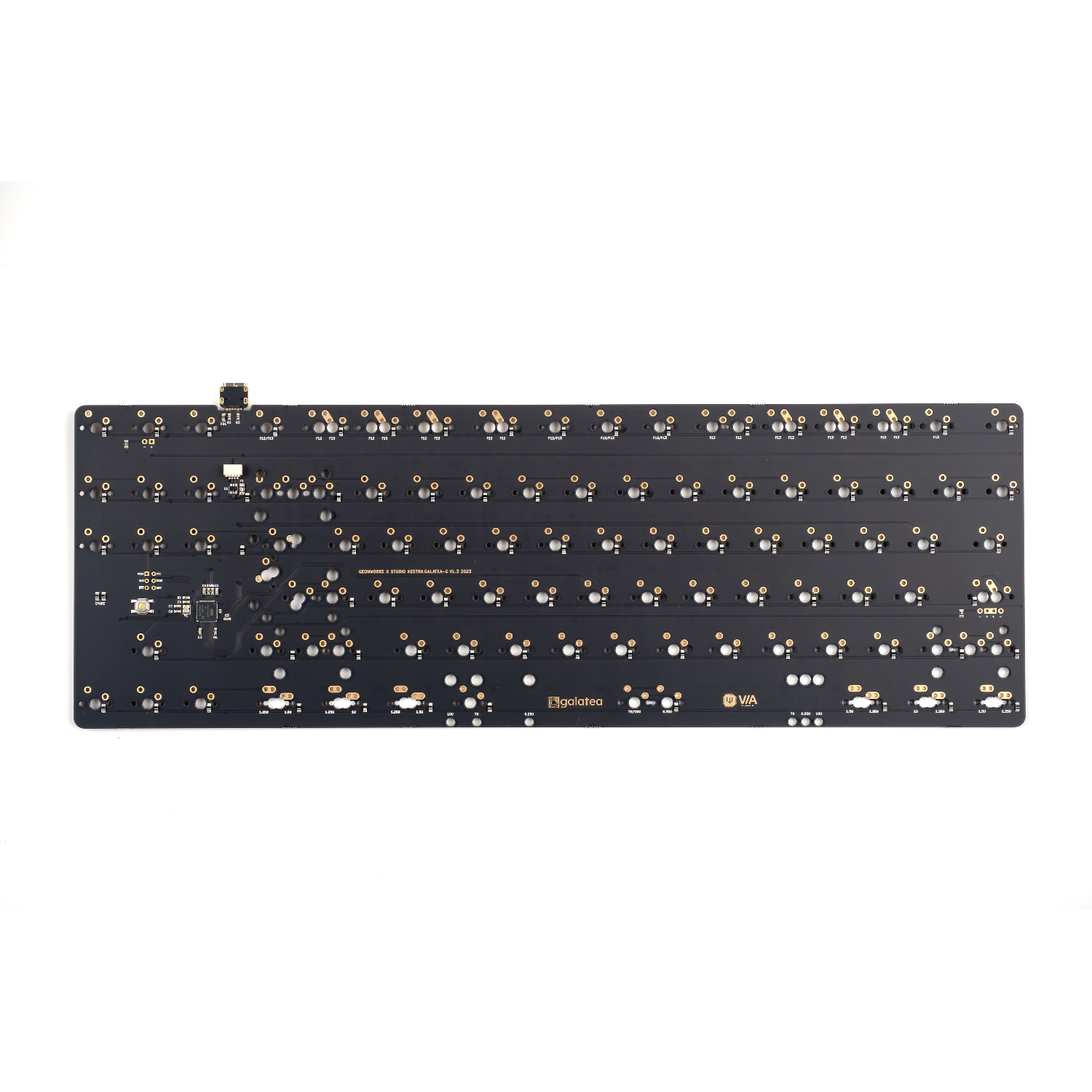 Galatea 솔더링 PCB FR4 1.6mm (블랙) F12/F13 TKL 겸용