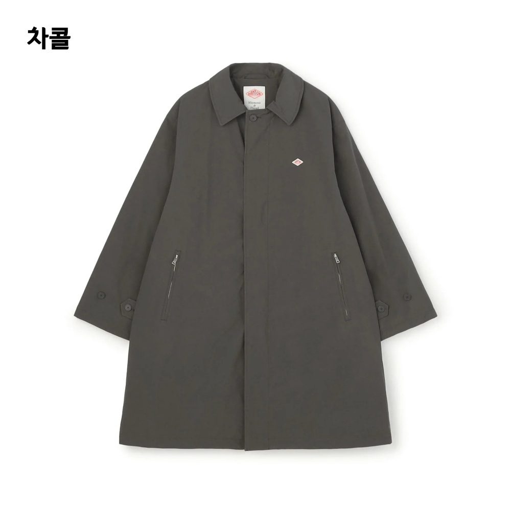 단톤 나일론 태프터 인슐레이션 발마칸 롱 코트 남성 재킷 DT-A0702PNT 베이지 40 - 상세 이미지 3