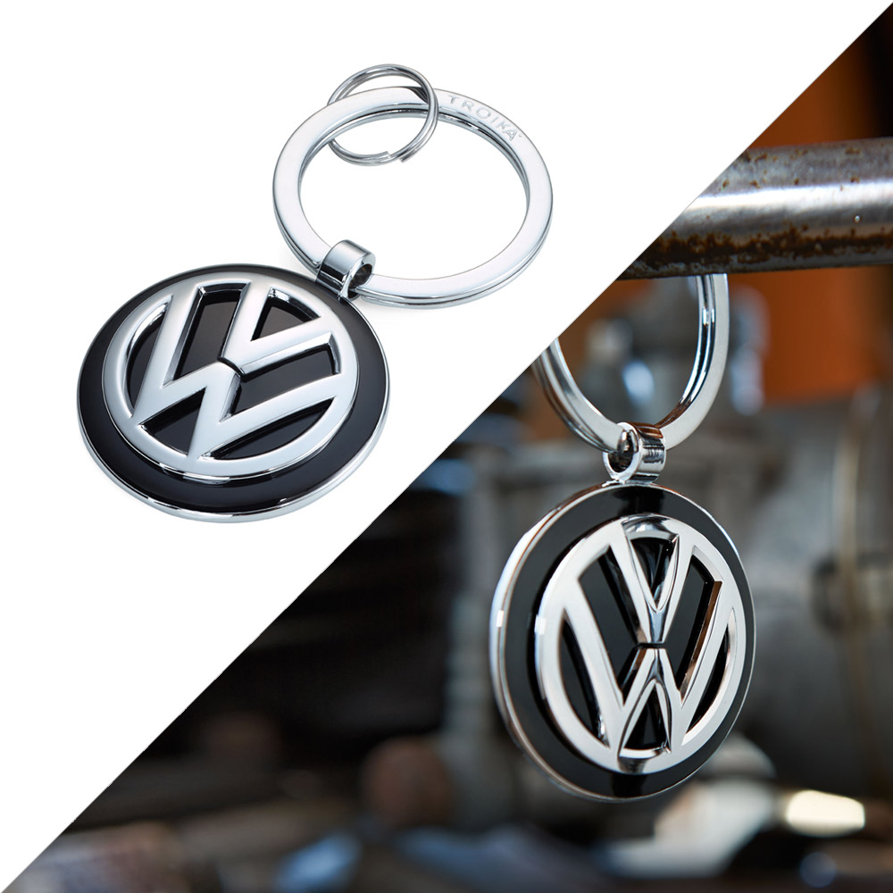독일 브랜드 트로이카 폭스바겐 공식 키링 자동차 VW 정품 로고 키링 폭스바겐 팬을 위한 필템(KR16-05/VW) - 메인 이미지