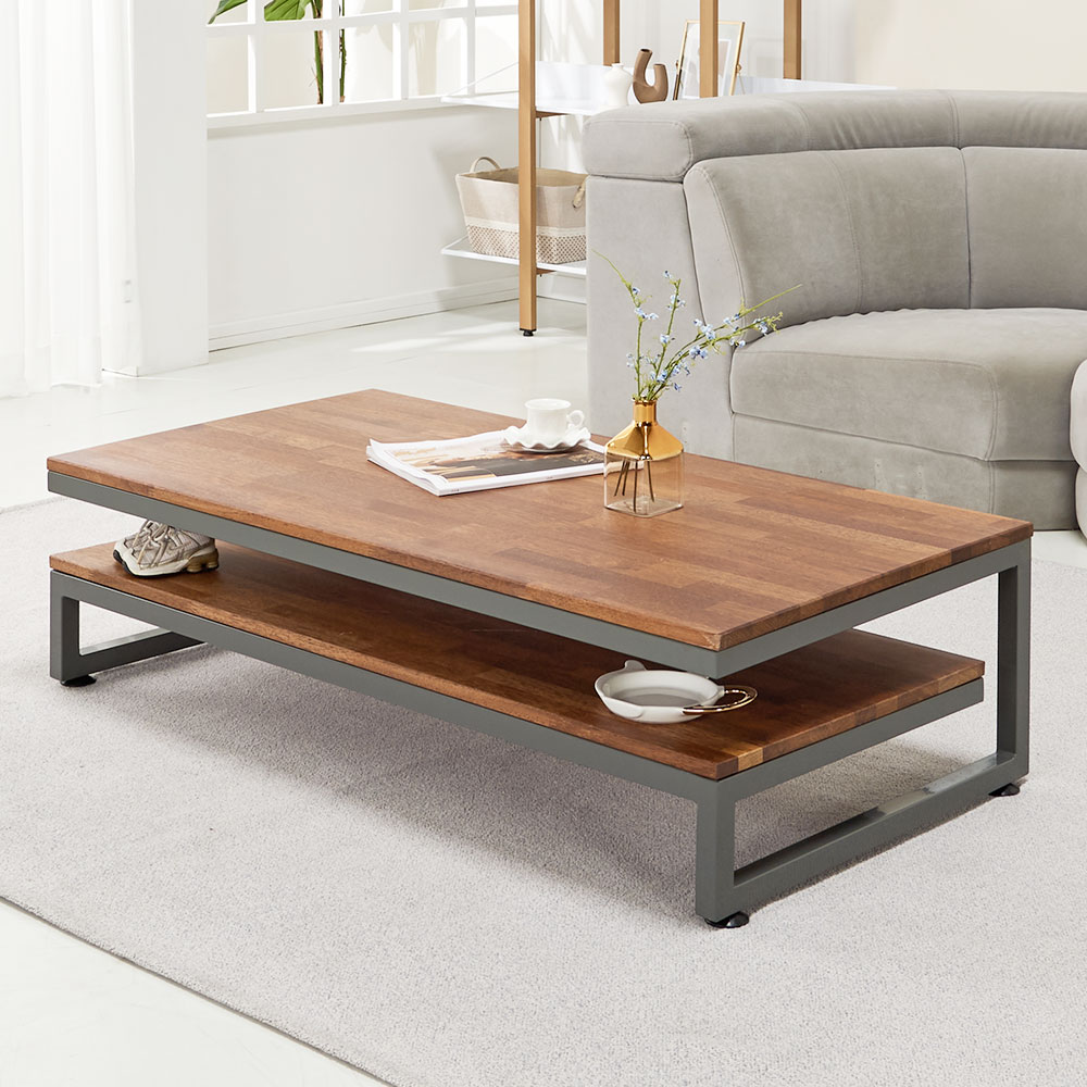 스밍 거실 테이블 원목 좌식 커피 낮은 티 소파 좌탁 밥상 1200