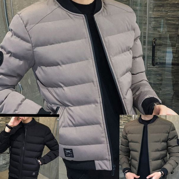 방한 남자 패딩 점퍼 남여공용 겨울 항공 점퍼 블루종 보온 - 메인 이미지