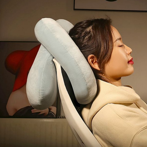 인체공학 낮잠 베개 경추 사무실 베개 숙면 통기성 - 메인 이미지