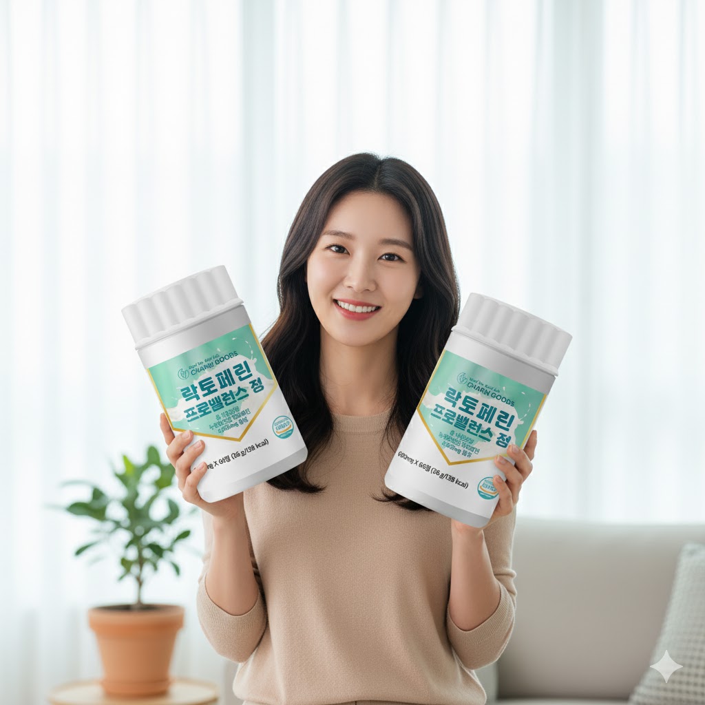 HACCP 순도95%이상 락토페린 600mg 60정 2병 - 상품 이미지