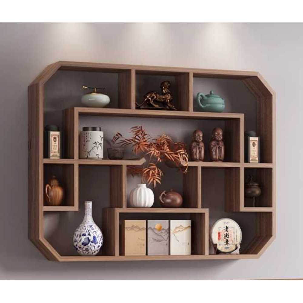머그컵 장식장 벽부착형 컵 보관 진열 인테리어 선반 A형 100x75cm - 상세 이미지 3