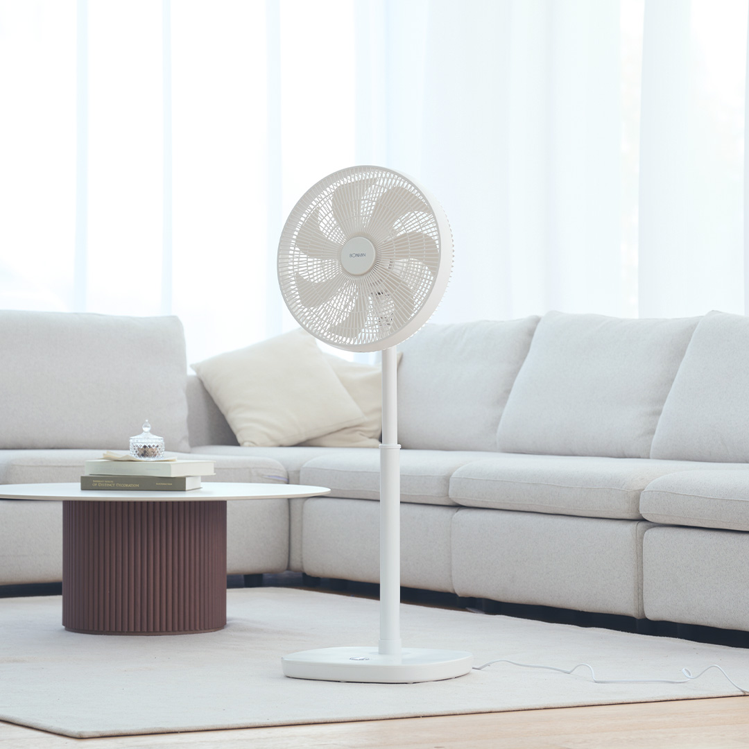 보만 BLDC 24단 저소음 초미풍 아기바람 리모컨 자석식 무소음선풍기 BF14572RW［25년 신제품］ - 상세 이미지 5