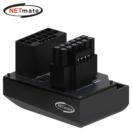 강원전자 강원전자 넷메이트 450W 12VHPWR 변환 어댑터 (블랙/STD 180도) [EZDIY-FAB] NM-DPI18916