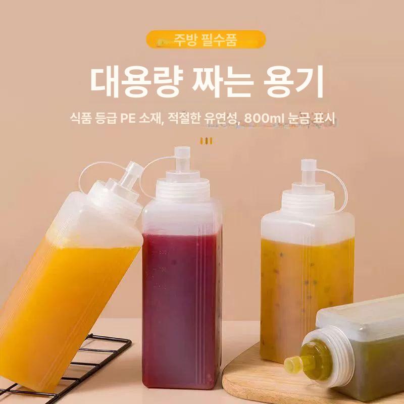 대용량 업소용 소스통 통 입구 넓은 잘나오는 디스펜서 업그레이드 600ml 1개 - 상세 이미지 3