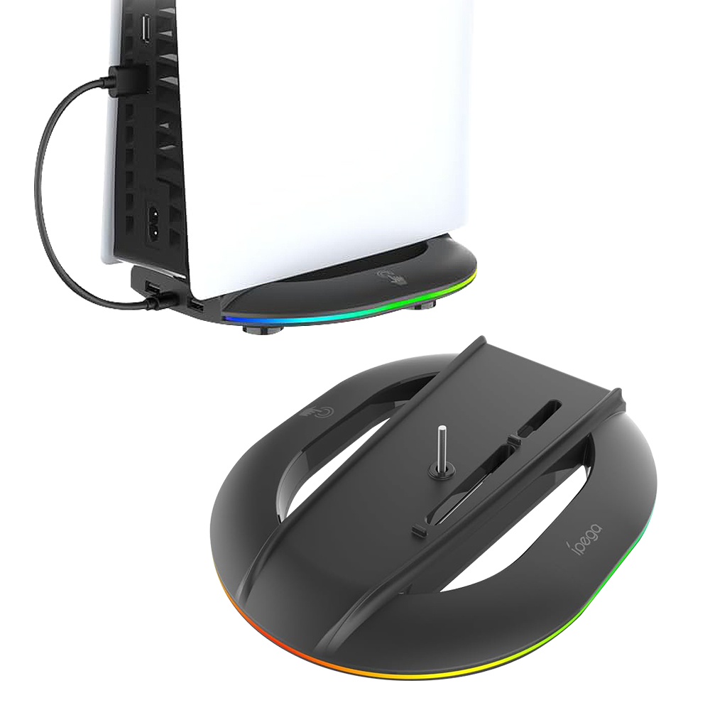 PS5 PRO 슬림 스탠드 플스5 프로 슬림 거치대 수직 받침대 RGB - 상세 이미지 4