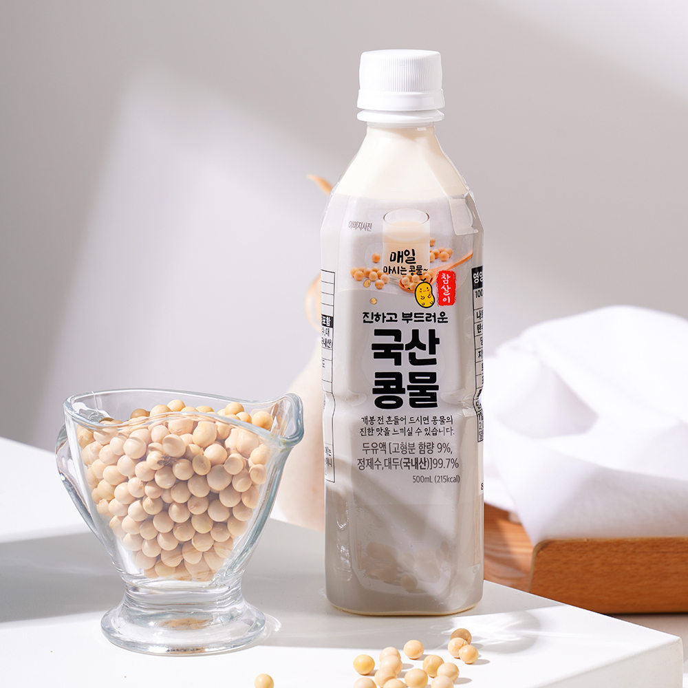 참살이 국산 더 진한 콩국물 국산콩두유 콩국 무첨가두유 아침대용 500ml, 5개 - 상세 이미지 5