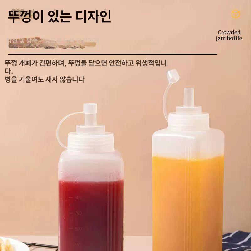 대용량 업소용 소스통 통 입구 넓은 잘나오는 디스펜서 업그레이드 600ml 1개 - 상세 이미지 5