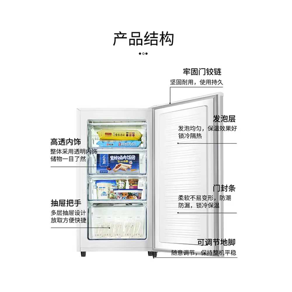 초미니 원룸 냉장고 기숙사 미니 술장고 음료수 소형 50L 2단 서랍 - 상세 이미지 5