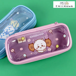 치이카와 필통 투명 펜파우치 귀여운 캐릭터 먼작귀 학생 입학 선물 퍼플 실사용 후기 | 효과 있을까? - 상품 이미지 2