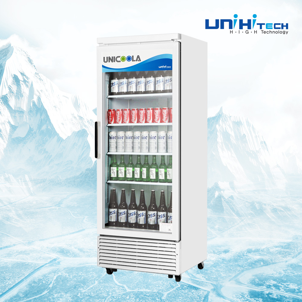 국내산 음료수냉장고 꽃 카페 대형 음료 술 냉장고 쇼케이스 주류 UN-555RF 제품 이미지