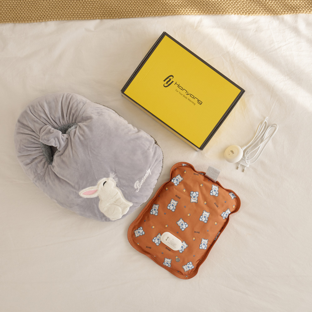 밍크 발온열기 발 찜질기 온열찜질기 전기 찜질팩 충전식 온수 수족냉증