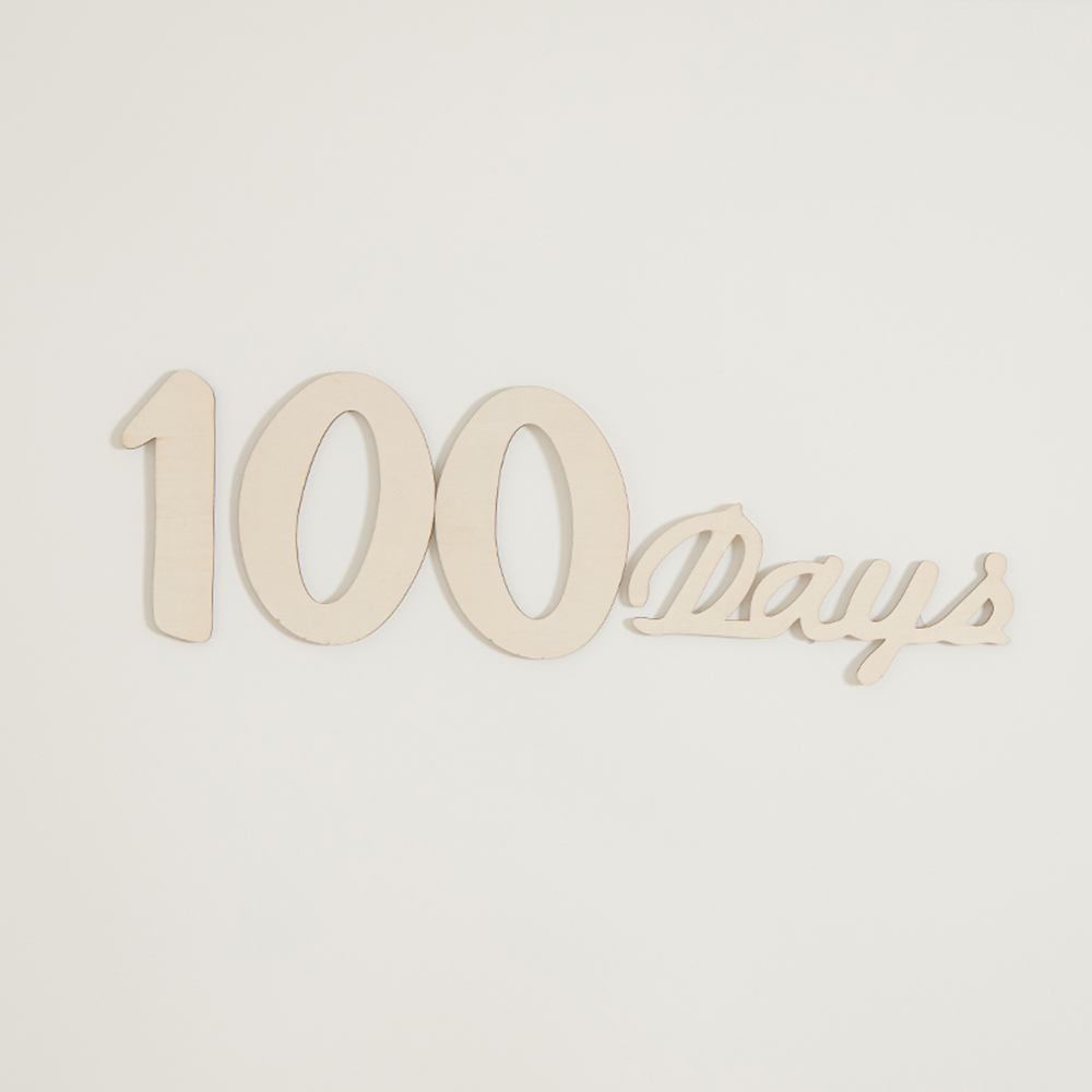 신생아 성장기록 50일 100일 첫돌 우드 토퍼 셀프촬영 - 상세 이미지 4