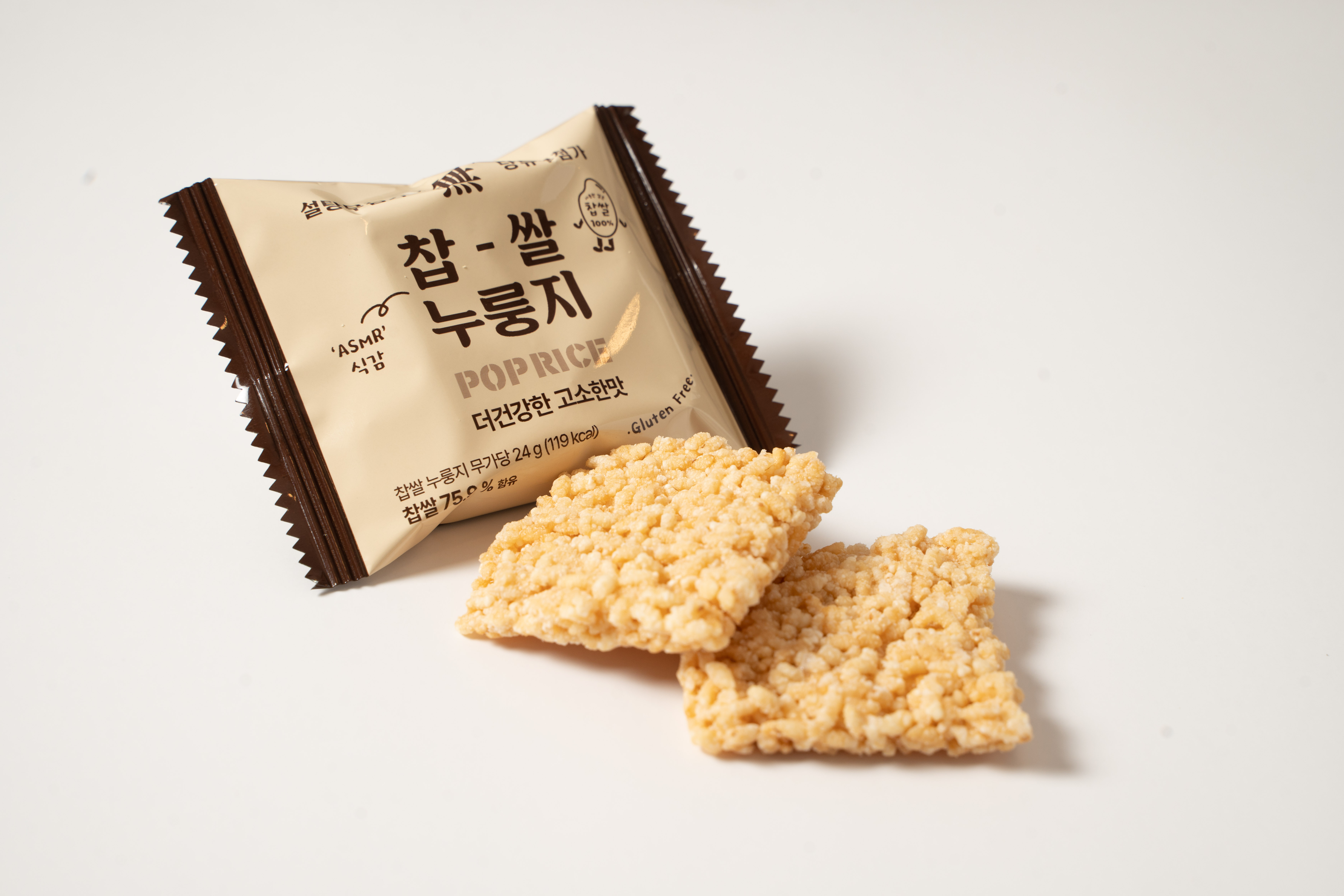 찹쌀 누룽지팝스낵 POP RICE 무가당, 288g, 1개