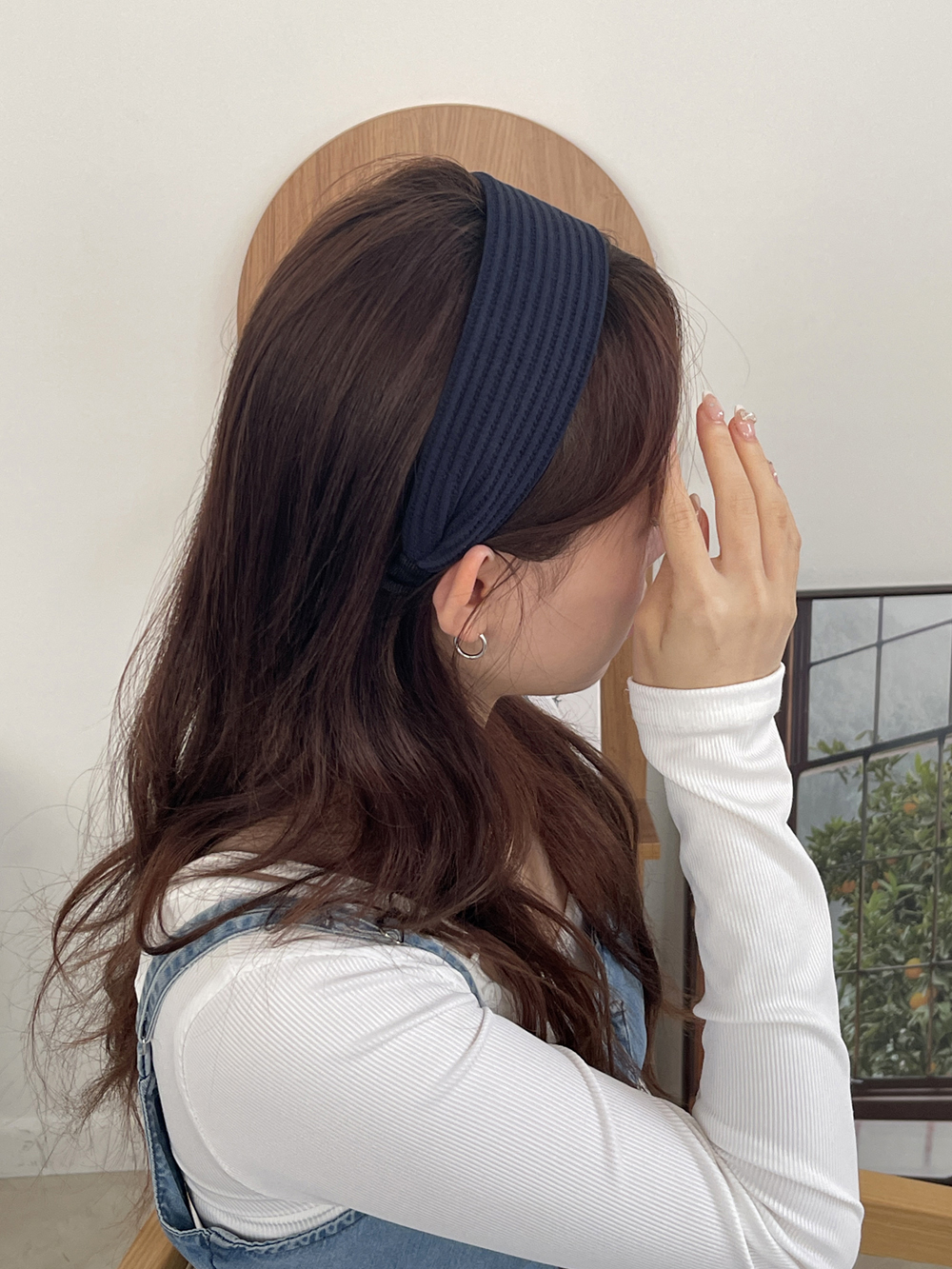 겨울데일리골지와이드헤어밴드 심플넓은헤어밴드 귀안아픈와이드머리띠 패션 헤어악세사리 - 상세 이미지 2