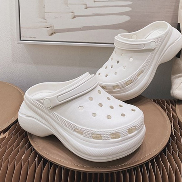 푹신한 여성 통굽 슬리퍼 경량 여성 키높이 슬리퍼 여름